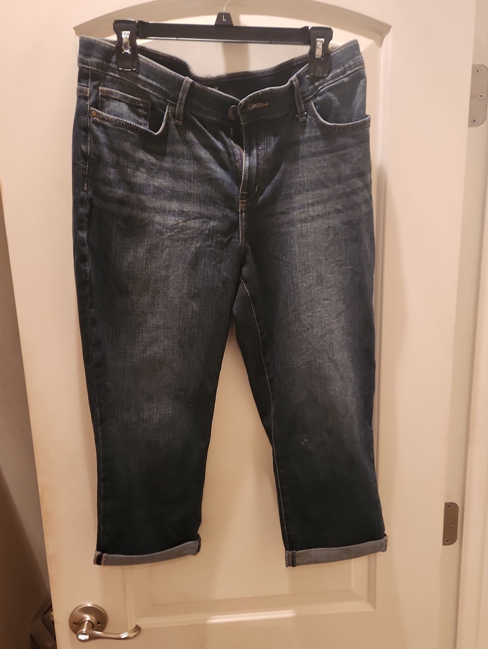 Lee  Size 12 Women’s Cropped Jeans in Dark Indigo